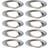 Paulmann 93399 LED Brushed Iron Ceiling Flush Light 9cm 10pcs