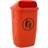 Udendørs affaldsspand liter orange 50L