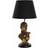 Dkd Home Decor Black Golden Resin African Bordslampa