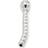 Kiotos Hollow Penis Shower Plug Curved