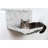 Trixie Radiator bed, for cats, white/black, long-haired plush, 45 ×
