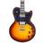 D'Angelico D'angelico Deluxe Series Atlantic Solid Body Electric Guitar With Usa Seymour Duncan Humbuckers And Stopbar Tailpiece Vintage Sunburst