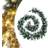 vidaXL Christmas Garland with LED Lights Green 2.7 m PVC
