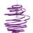 Happy Homewares Contemporary Purple Gloss Double Pendant Lamp