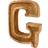 Geko Hand Carved Wooden Embossed Letter G