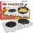 Quest 35250 Electric Twin Hob/Hot Plate with