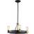 Elstead Lighting Silas lysekrone, sort Pendel