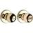 Kwikset Polished Brass Bed/Bath Polo Privacy Door Knob