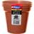 Whitefurze Basic Garden Pot, Set 3, 15cm,Terracotta