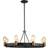 Elstead Lighting Silas lysekrone, sort Pendel