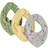 Pippi Bandana Bib 3-pack Silver Dry Green