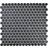 HUH Mosaik Penny Round Black Pris Per Ark