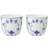 Royal Copenhagen Musselmalet Riflet 2 Fyrfadsstage