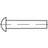 Toolcraft TO-5448378 Halvrund nitte 4 1000 stk
