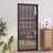 vidaXL Dør Sikkerhedsglas 93 201.5 cm Sort Inderdør Klart glas (x200cm)