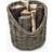 Ivyline Wicker Log Round 40Cm Basket