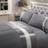 Sienna Dark Charcoal King Duvet Cover Grey, Silver, Black