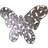 Geko Silver Metal Butterfly Design Wall Decor