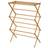 Household Essentials 29.25 in. W x 42.37 in. H Bamboo X-Frame Clothes Drying Rack, Tan