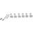 Fender American Vintage Tuning Machines Staggered Tuner Mechanism for Electric Guitar 15:1-6-Left Colour: Chrome