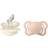 Bibs Couture Silicone Pacifiers 2-pak Anatomical Ivory/Blush Str. 1