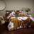 Paoletti Paoletti Kyoto Super King Duvet Cover Brown, Blue, White, Yellow