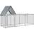 Pawhut Walk In Large 3M Galvanized Chicken Coop And Run W/ Cover