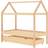 vidaXL Cot Frame with Drawer Solid Pine 77x146cm
