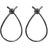 Everneed Alva Drops Earrings - Black