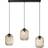 Paul Neuhaus Shitake Amber/Black Pendant Lamp 86cm