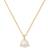 Kate Spade Brilliant Statements Trio Prong Pendant Necklace - Gold/Pearl