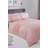 Sienna Teddy Sparkle Panel Duvet Cover Red, Silver, Pink (200x)