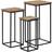 vidaXL Reclaimed Teak 3 Piece Plant Table