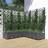 vidaXL plantekasse med espalier 120x120x121,5 PP mørkegrå Plantekasse
