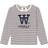Wood Wood Kid's Kim Typo LS - Off White/Burgundy Stripes