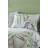Paoletti Aaliyah 200 Thread Count Botanical Piped Pillow Case Green, Grey