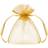 PartyDeco Organzaposer Guld