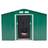 OutSunny 6FT Outdoor Storage Shed Door Galvanised Metal Green - Green (Building Area )