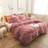 XeGe Plush Shaggy Duvet Cover Green, Grey, Brown, Beige, Blue, Purple, White, Black, Yellow, Pink, Turquoise (228.6x228.6cm)
