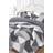 Dreamscene Polycotton Duvet Cover White, Black, Pink, Grey