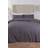Highams Charcoal Dark Duvet Cover Black, Grey, White, Silver
