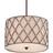 QUOIZEL Elstead Brown Lattice Pendant Lamp 40.6cm