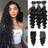 DONG H hair Peruvian Loose Deep Wave Bundles 4-pack