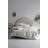 Linen House Manisha Medallion Tufted Duvet Cover White