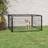 vidaXL Playpen 4 Panels Powder-coated Steel Black