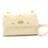 Love Moschino Quilted Faux-Leather Bag Cream