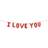 PartyDeco I Love You Folieballon Guirlande