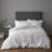 Dunelm Billie Duvet Cover White (200x135cm)