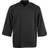 White Unisex Atlanta Chef Jacket - Black
