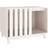 vidaXL Hundkoja vit 90x60x67 massiv furu